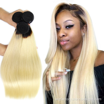 High quality straight 613 hair, cheap price 1b 613 color  human hair weft hair salon products,virgin human hair bundles